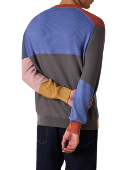 PS Paul Smith Crew Neck Patchwork Sweater, Multicolour - view 2, Multicolour