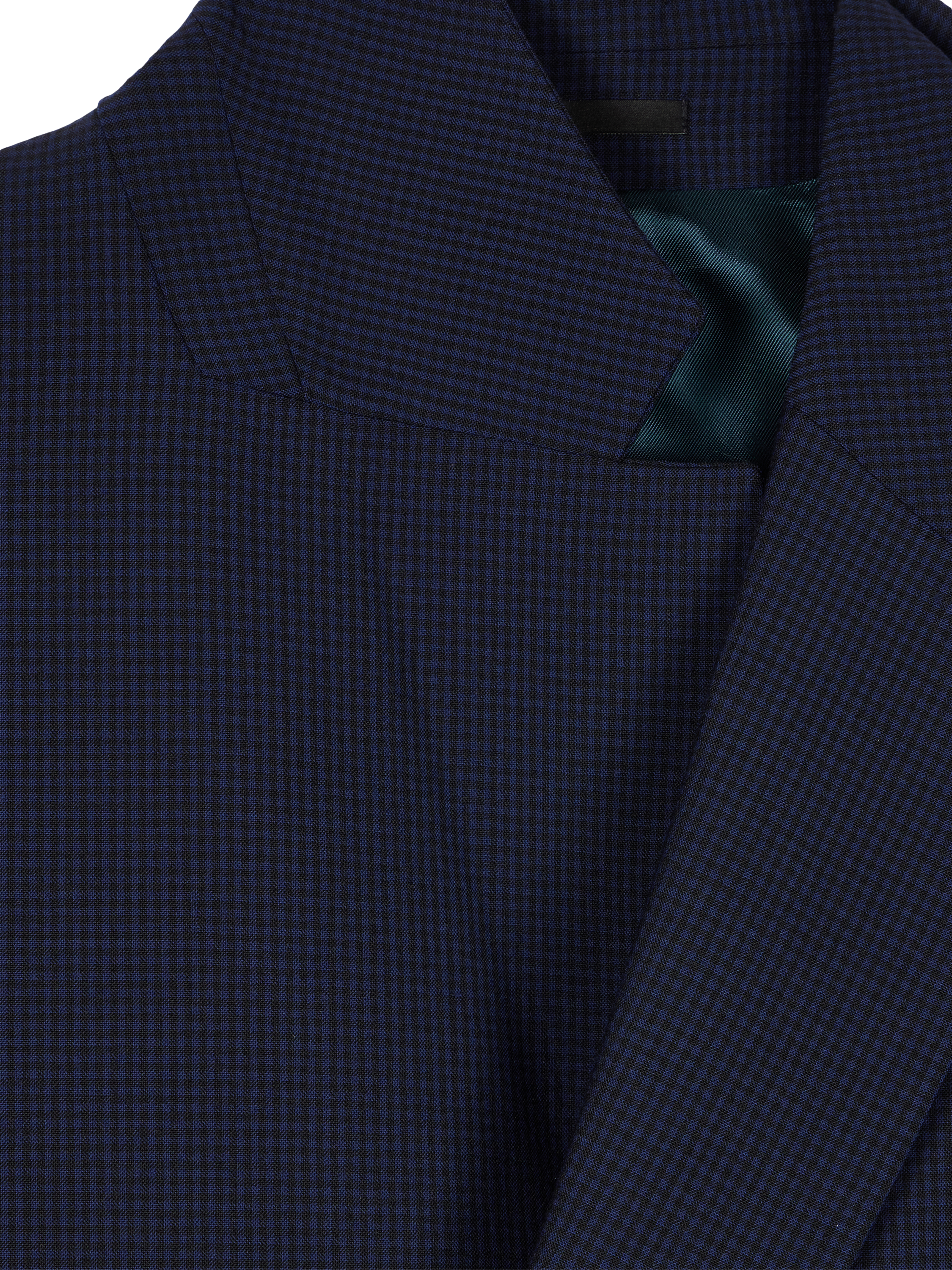 Product image 4 of 6, which shows PS Paul Smith Tailored Fit Wool Blend Check Suit Jacket, Blue, 40R