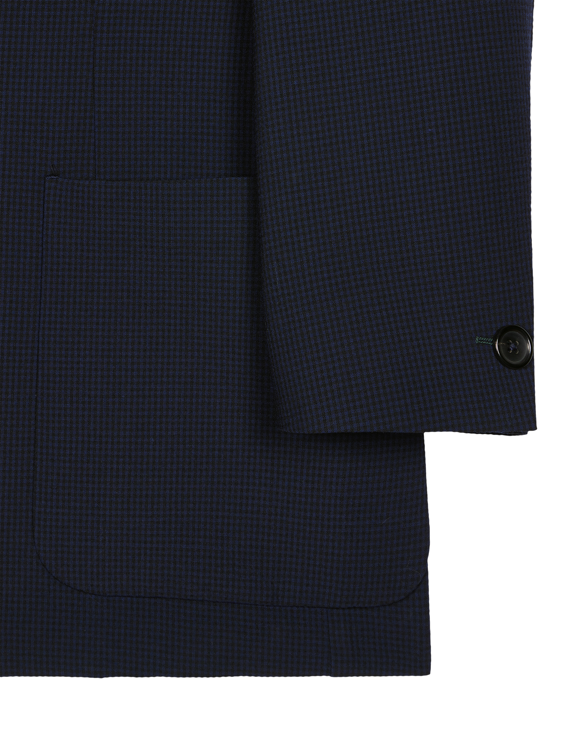 Product image 5 of 6, which shows PS Paul Smith Tailored Fit Wool Blend Check Suit Jacket, Blue, 40R