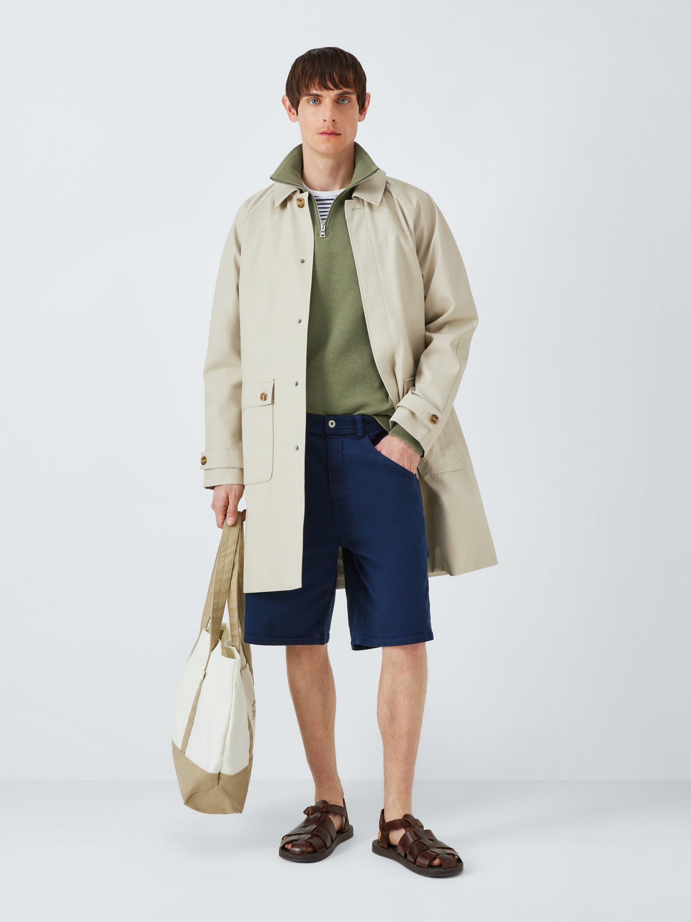 Product image 3 of 6, which shows Lacoste Half Zip Fleece Sweatshirt, Khaki, S
