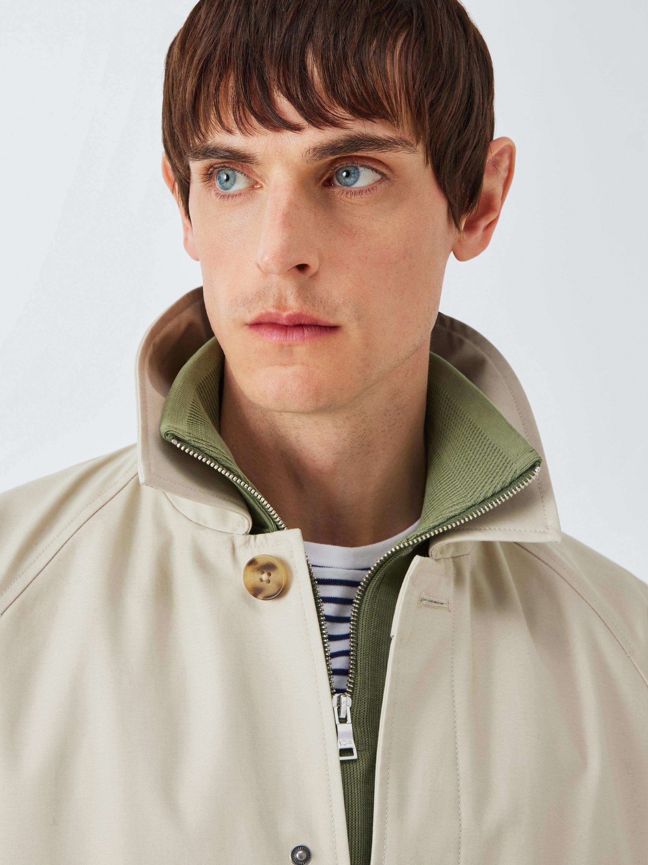 Product image 5 of 6, which shows Lacoste Half Zip Fleece Sweatshirt, Khaki, S
