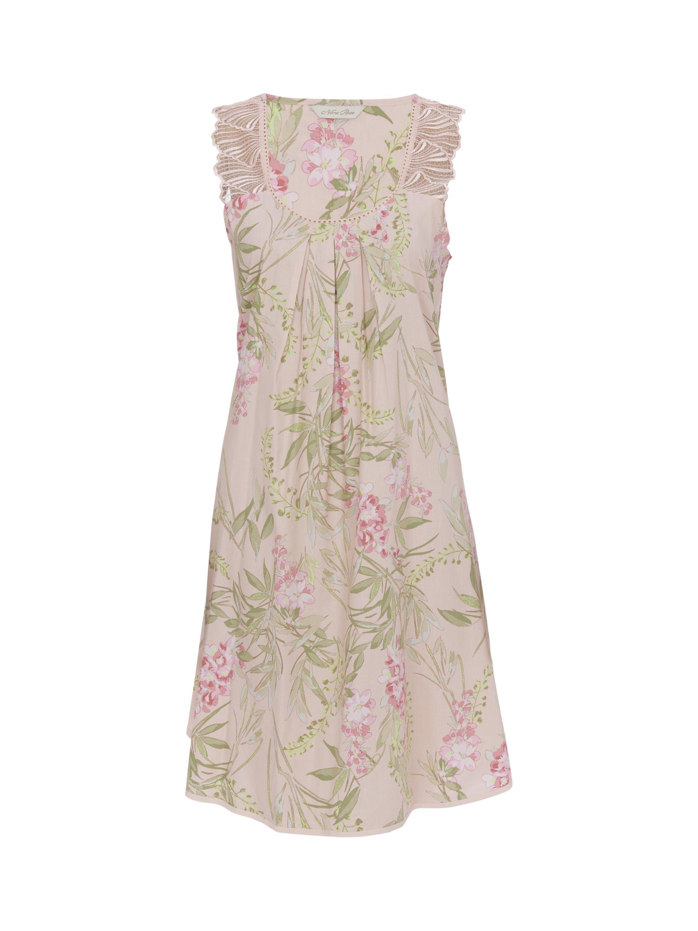 Nora Rose by Cyberjammies Sally Floral Swing Nightdress, Peach