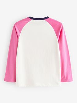 Little Bird By Jools Oliver Kids' Super Cowboy Cotton Long Sleeve T-Shirt, Pink - view 2, Pink