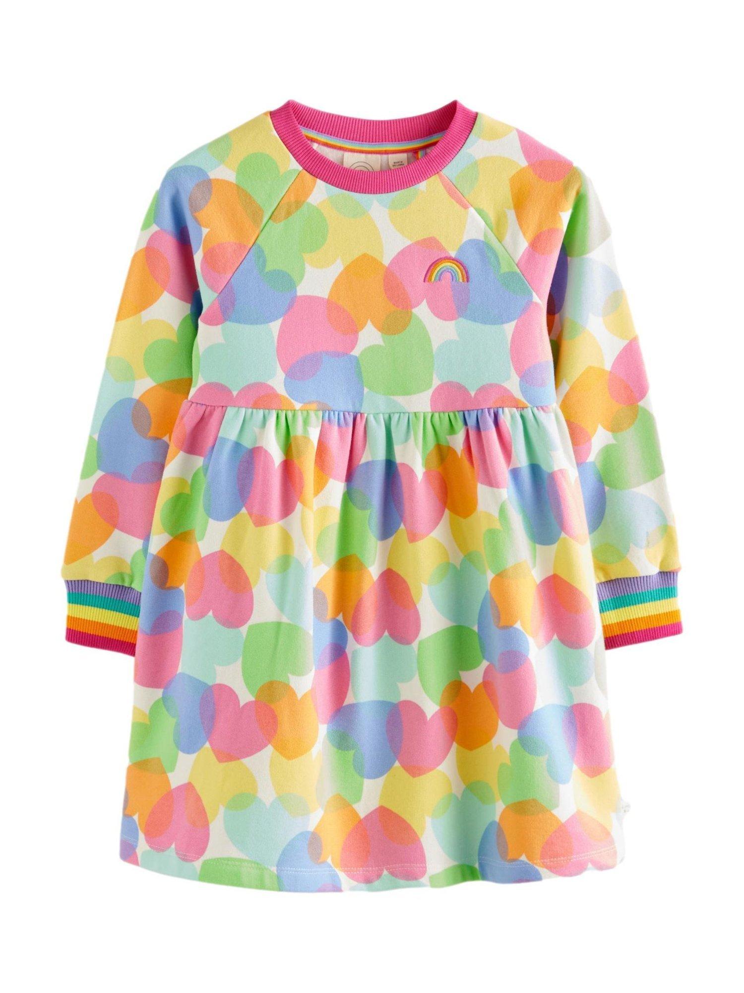 Product image 1 of 6, which shows Little Bird By Jools Oliver Kids' Confetti Dress, Multi, 12-18 months