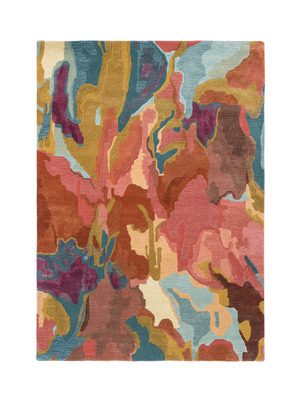 Harlequin Floresta Rug, Rosewood/Huckleberry