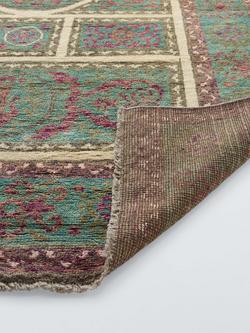 Gooch Luxury Khotan Pure Wool Rug, Pink/Pale Blue - view 2, Pink/Pale Blue