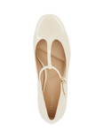 Dune Believable Ecru Block Heel Mary Jane Shoes, Ecru