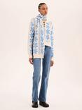 OMNES Molly Scarf, Blue/White