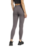 adidas Women's Essentials Linear Cotton Leggings, Grey Strata/White