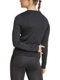 Women's Train Essentials Long Sleeve Workout Top, Black/White