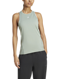adidas Women's Designed for Training Tank Top, Silver Green