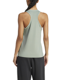 adidas Women's Designed for Training Tank Top, Silver Green
