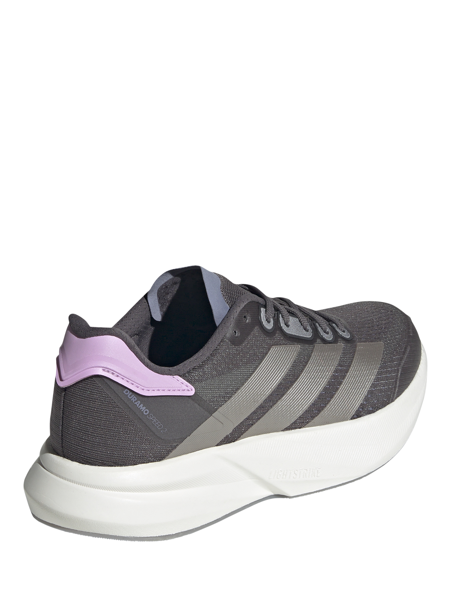 Product image 3 of 8, which shows adidas Women's Duramo Speed 2 Running Shoes, Grey/Lilac, 4.5