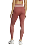 adidas Women's Knitted Training 7/8 Leggings, Ruby/Clay