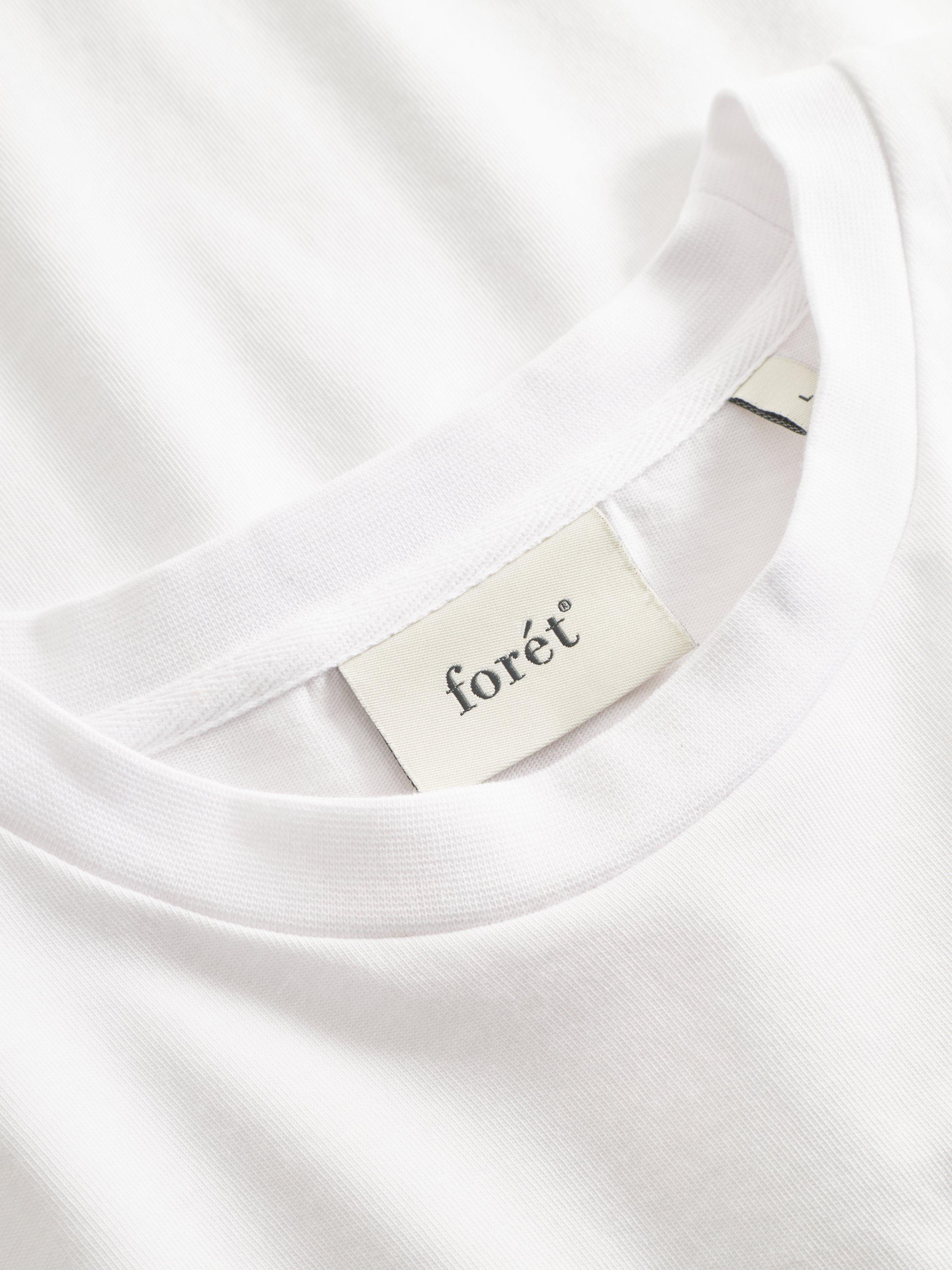 Product image 2 of 3, which shows forét Organic Cotton Regular Fit Short Sleeve Graphic T-Shirt, White, S