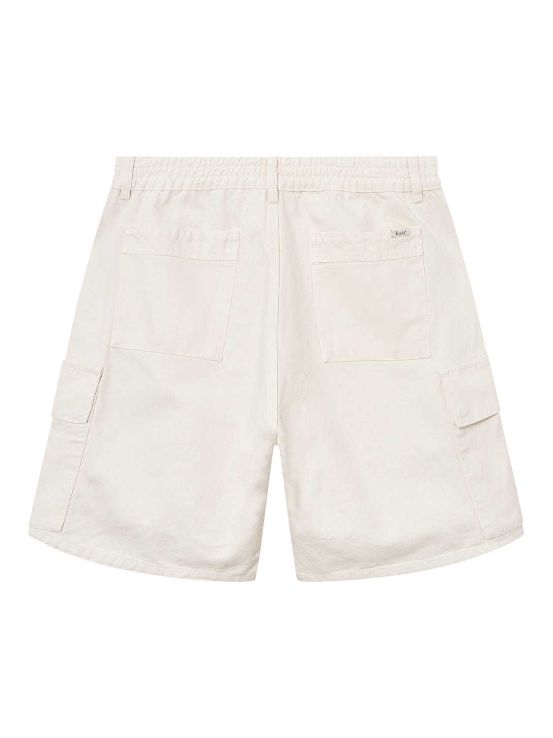Product image 2 of 5, which shows forét Clay Cargo Shorts, Cloud, M