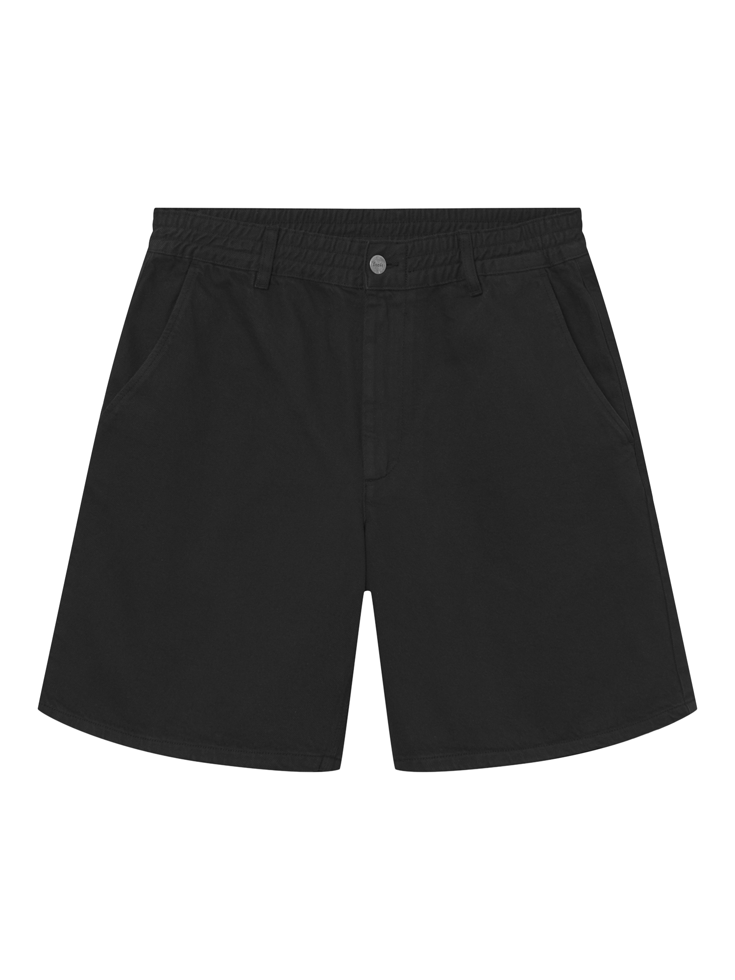 forét Clay Twill Shorts, Black