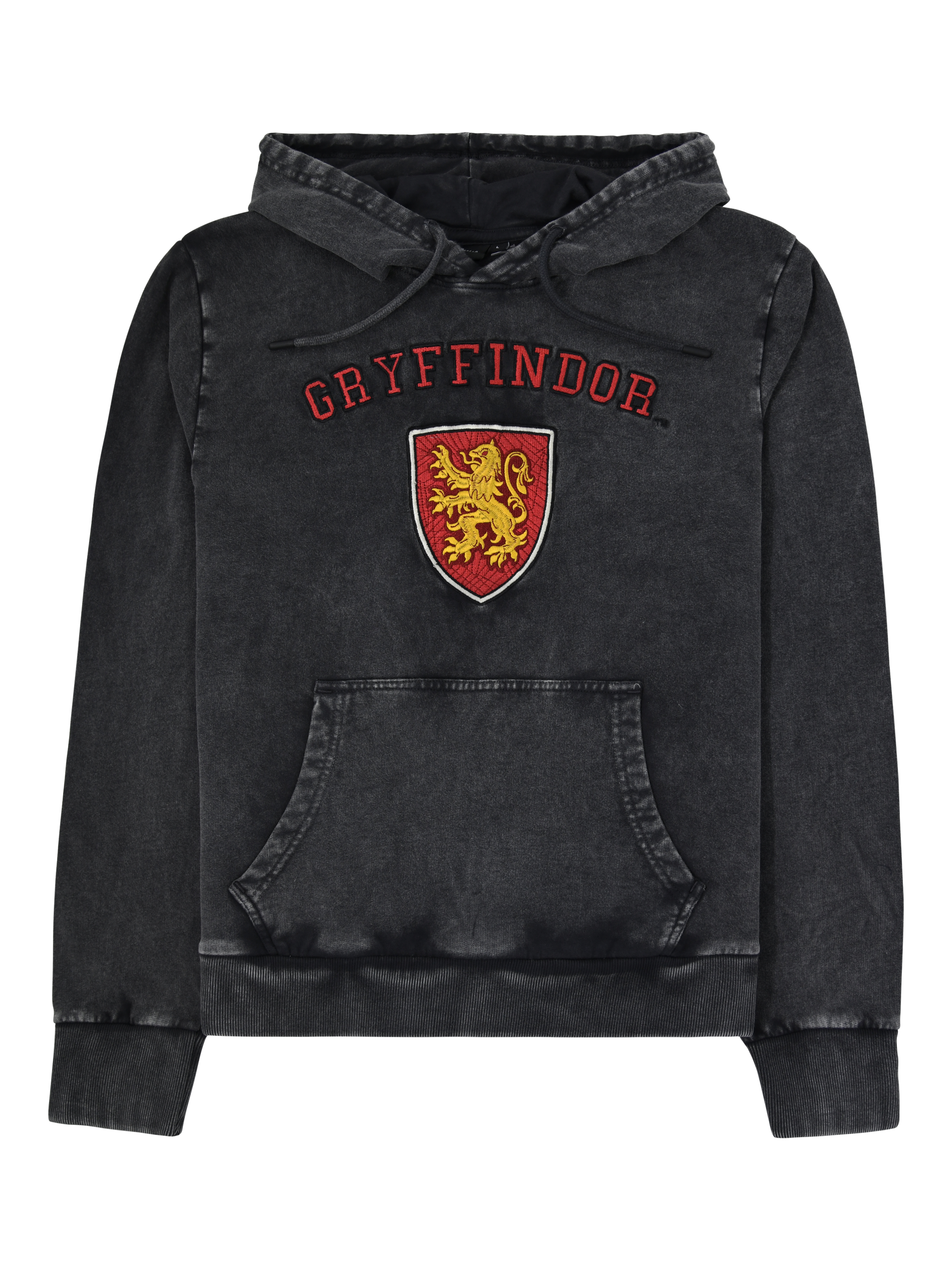 Fabric Flavours Gryffindor Acid Wash Hoodie Graphite Multi