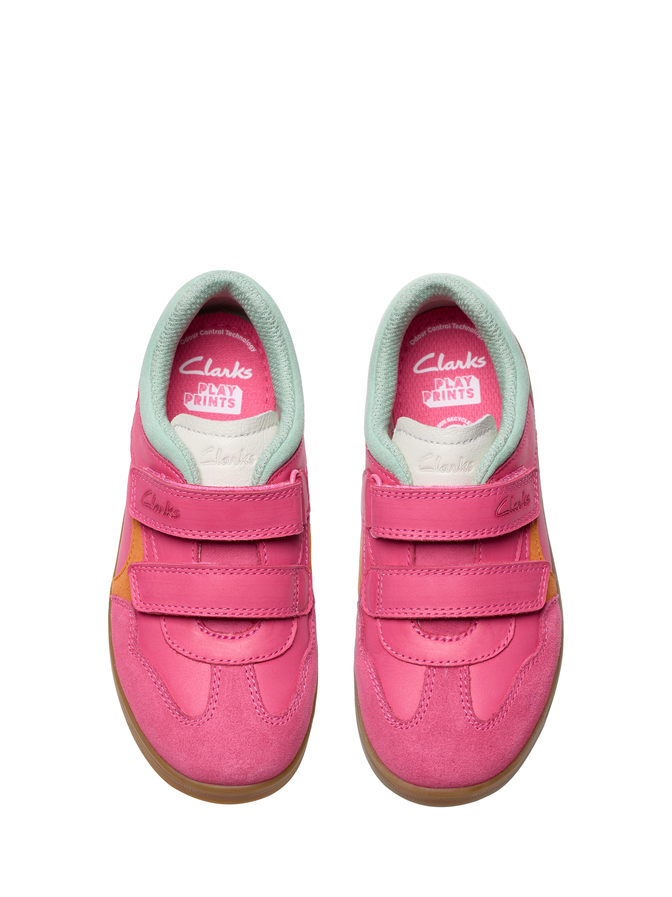 Product image 6 of 7, which shows Clarks Kids' Disco Vibe Trainers, Hot Pink, 7 G Jnr