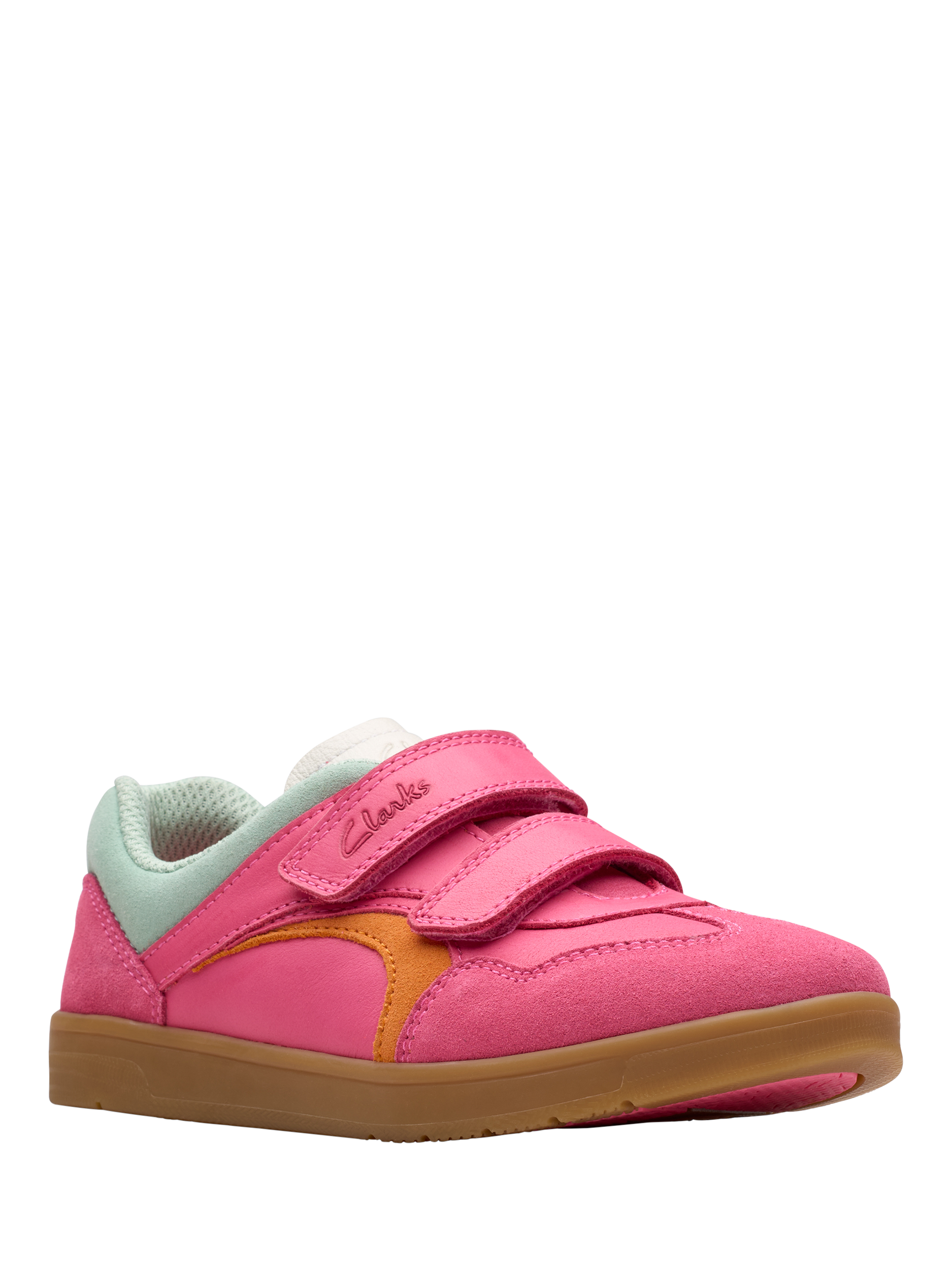 Product image 7 of 7, which shows Clarks Kids' Disco Vibe Trainers, Hot Pink, 7 G Jnr