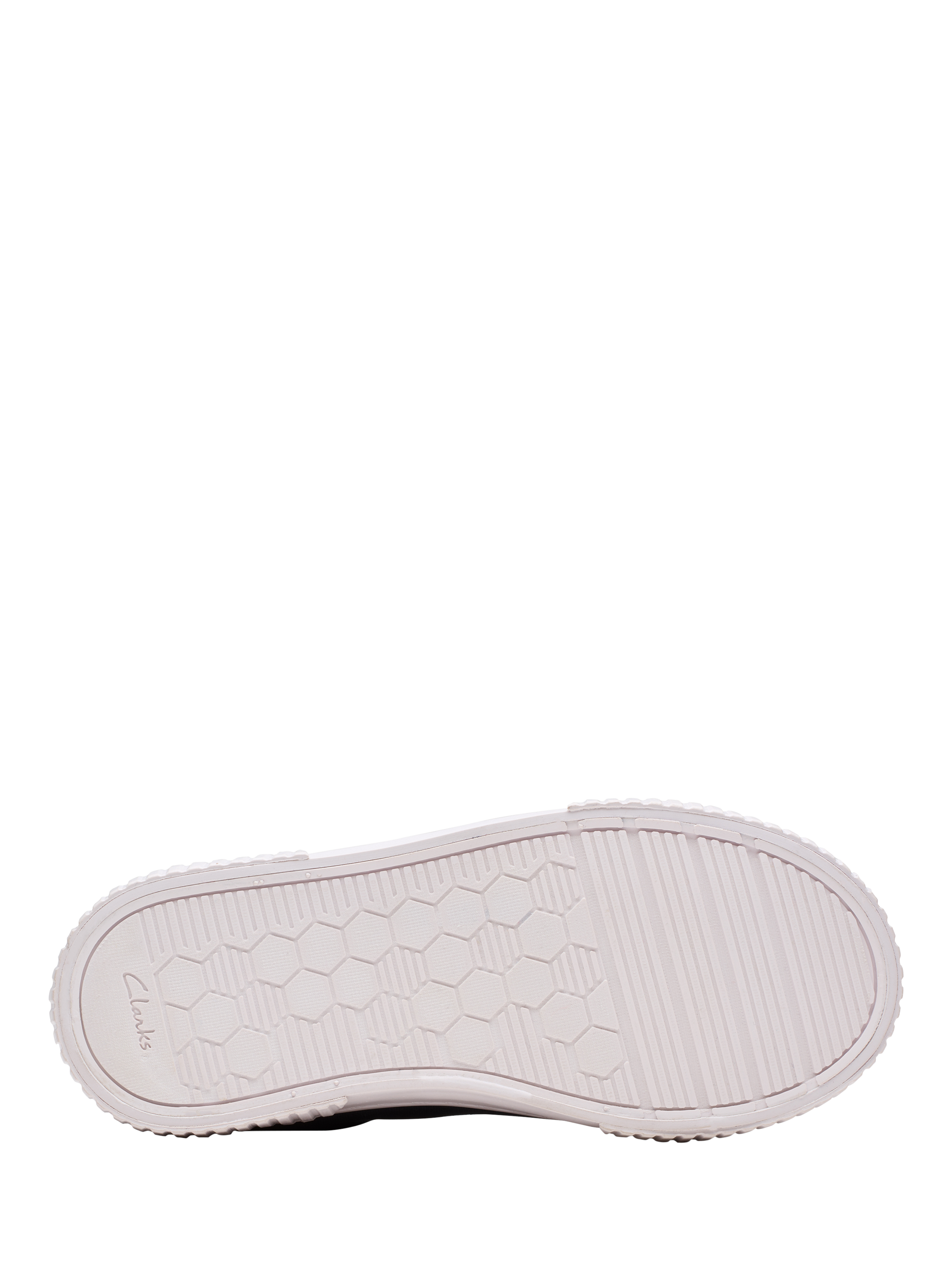 Product image 3 of 7, which shows Clarks Kids' Foxing Vibe Trainers, Navy Canvas, 7 F Jnr