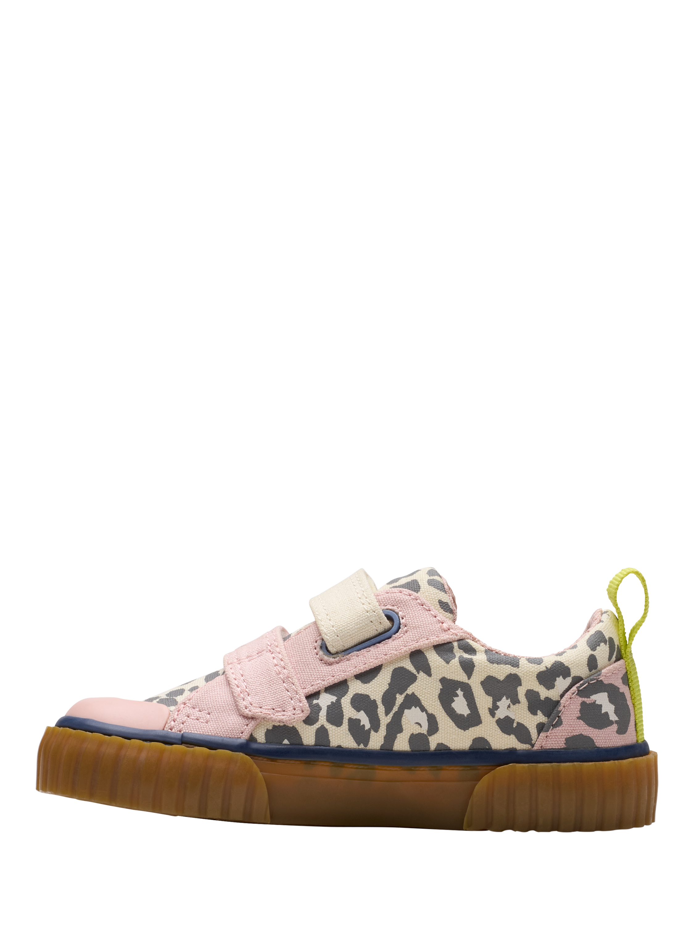 Product image 2 of 7, which shows Clarks Baby Foxing Vibe Pre-Walker Shoes, Ecru Canvas, 4 F Jnr