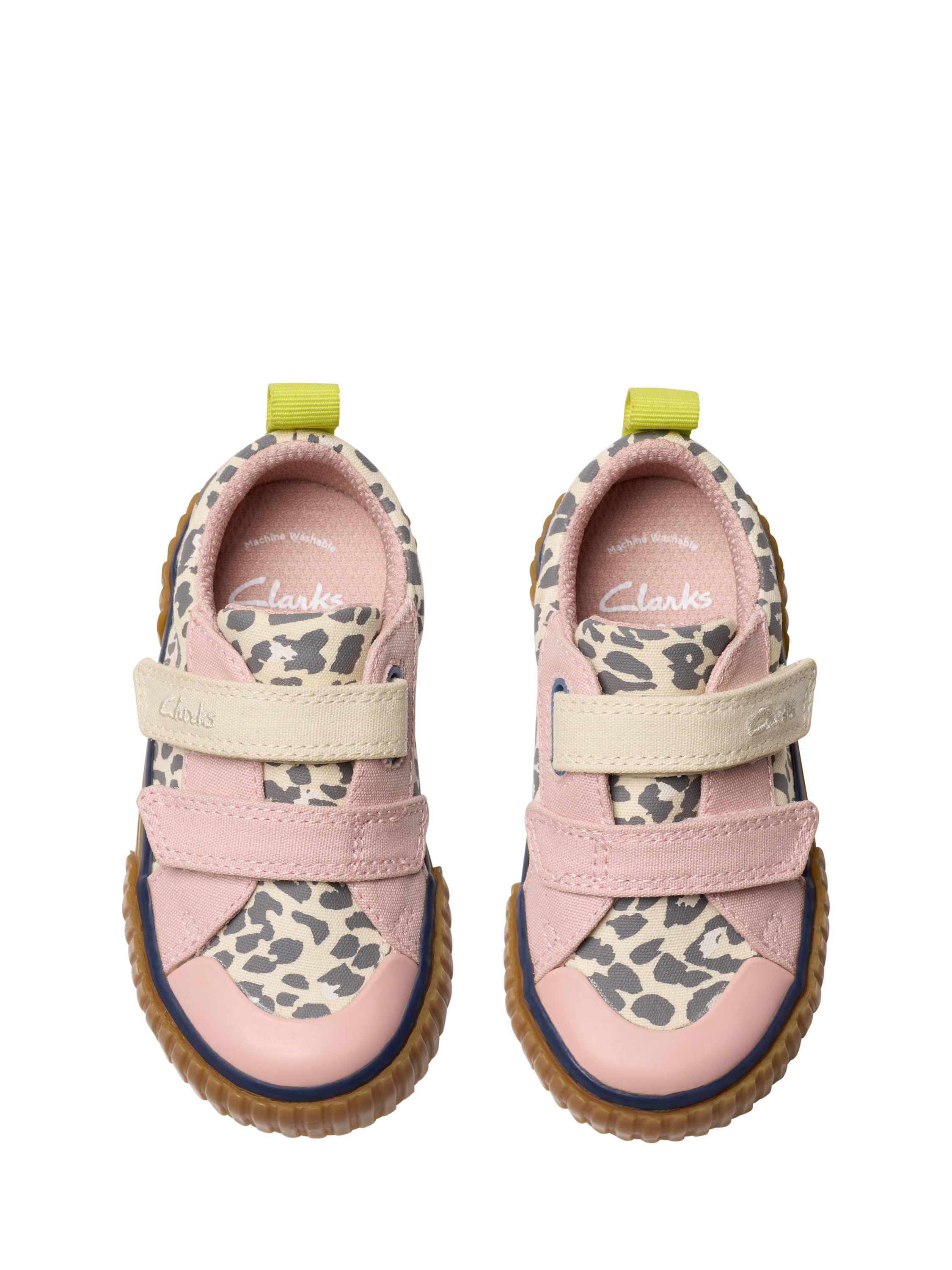 Product image 6 of 7, which shows Clarks Baby Foxing Vibe Pre-Walker Shoes, Ecru Canvas, 4 F Jnr