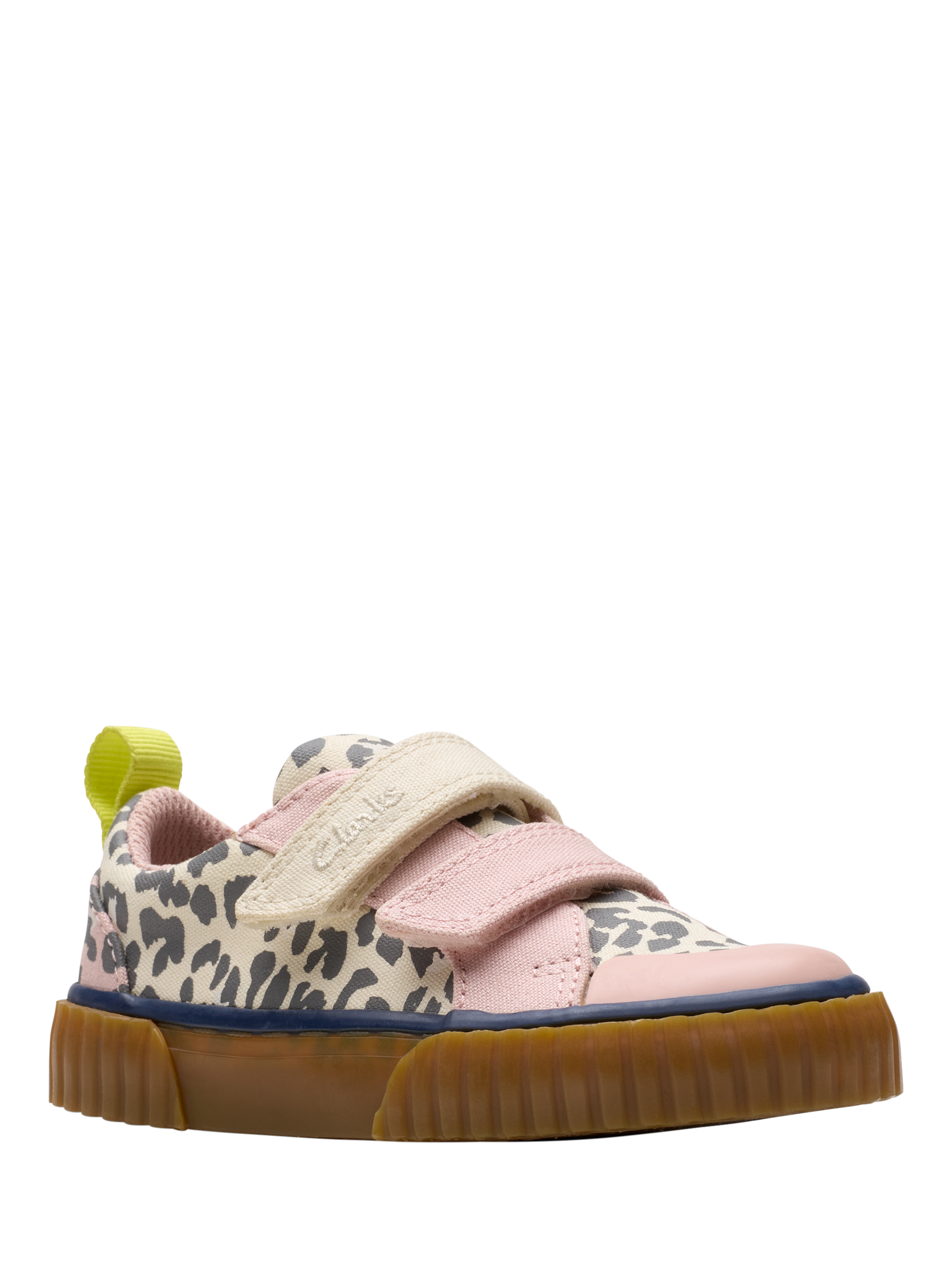 Product image 7 of 7, which shows Clarks Baby Foxing Vibe Pre-Walker Shoes, Ecru Canvas, 4 F Jnr