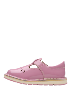 Clarks Kids' Joyful Skip T-Bar Toddler Shoes, Pink Patent - view 2, Pink Patent