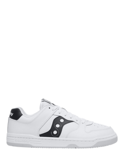 Saucony Hawk Leather Lace Up Trainers, White, White