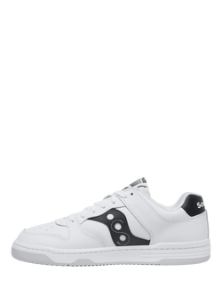 Saucony Hawk Leather Lace Up Trainers, White - view 2, White