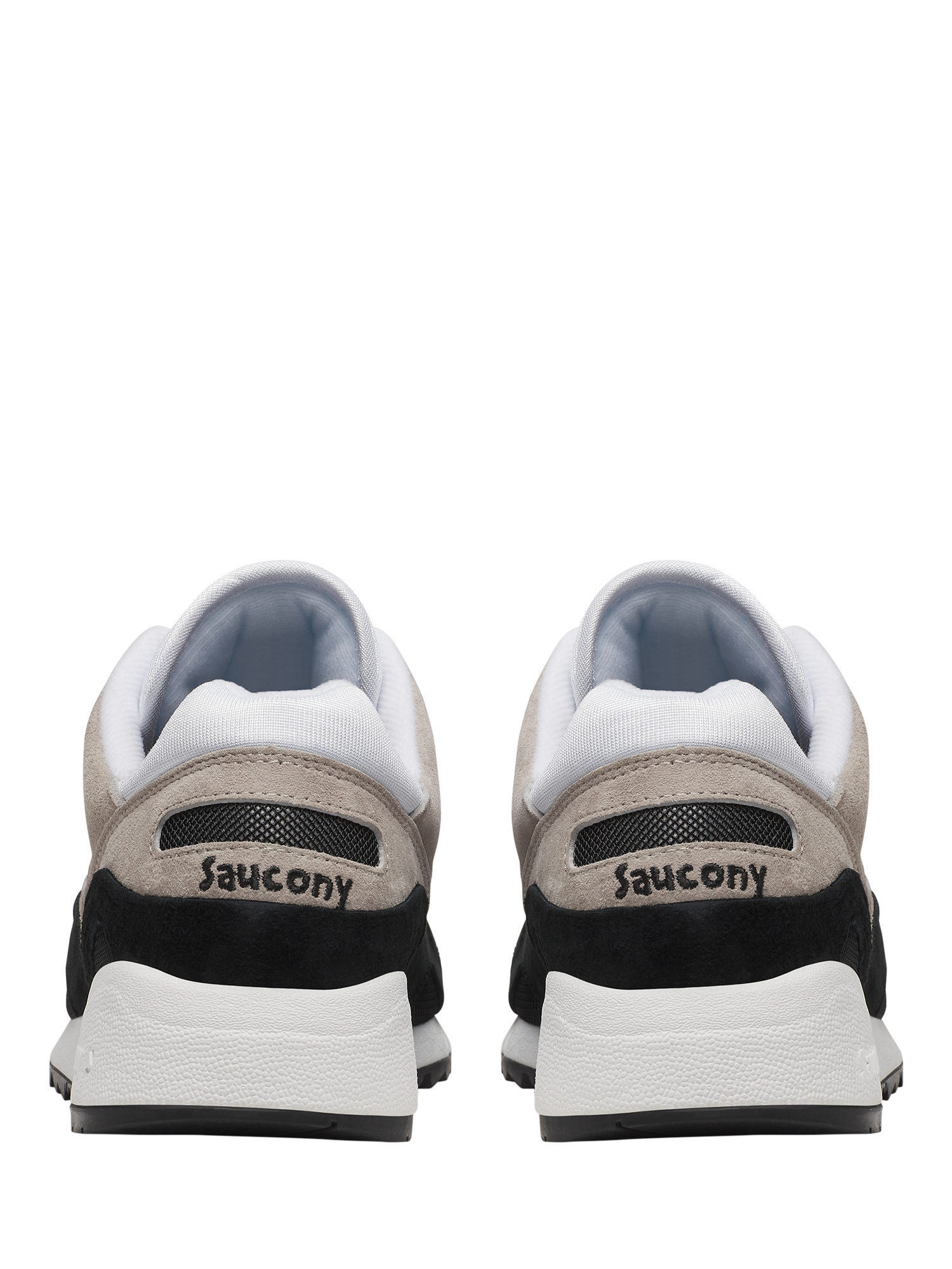 Product image 8 of 9, which shows Saucony Shadow 6000 Lace Up Trainers, White/Black, 8