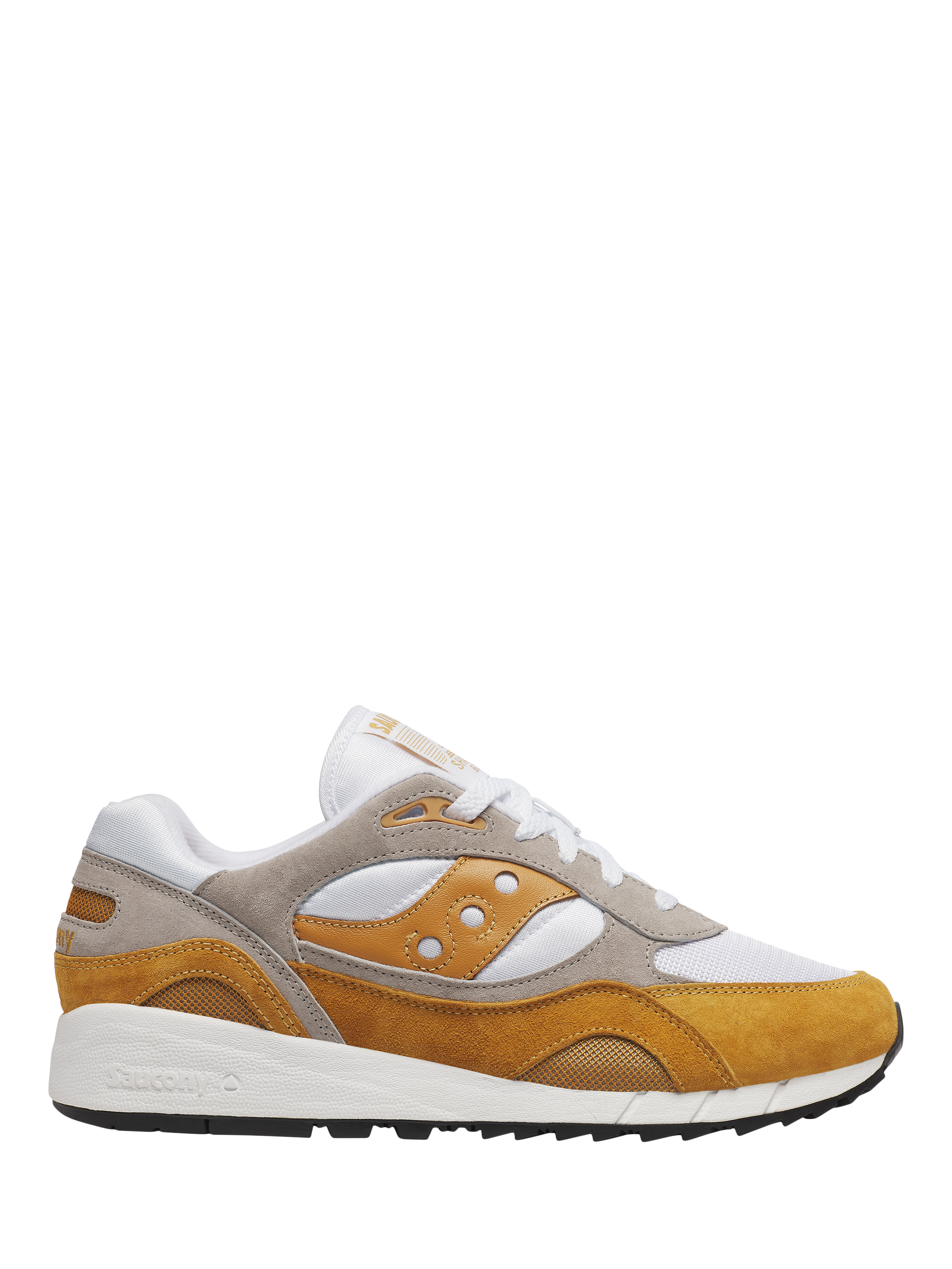 Product image 1 of 6, which shows Saucony Shadow 6000 Lace Up Trainers, Yellow, 9