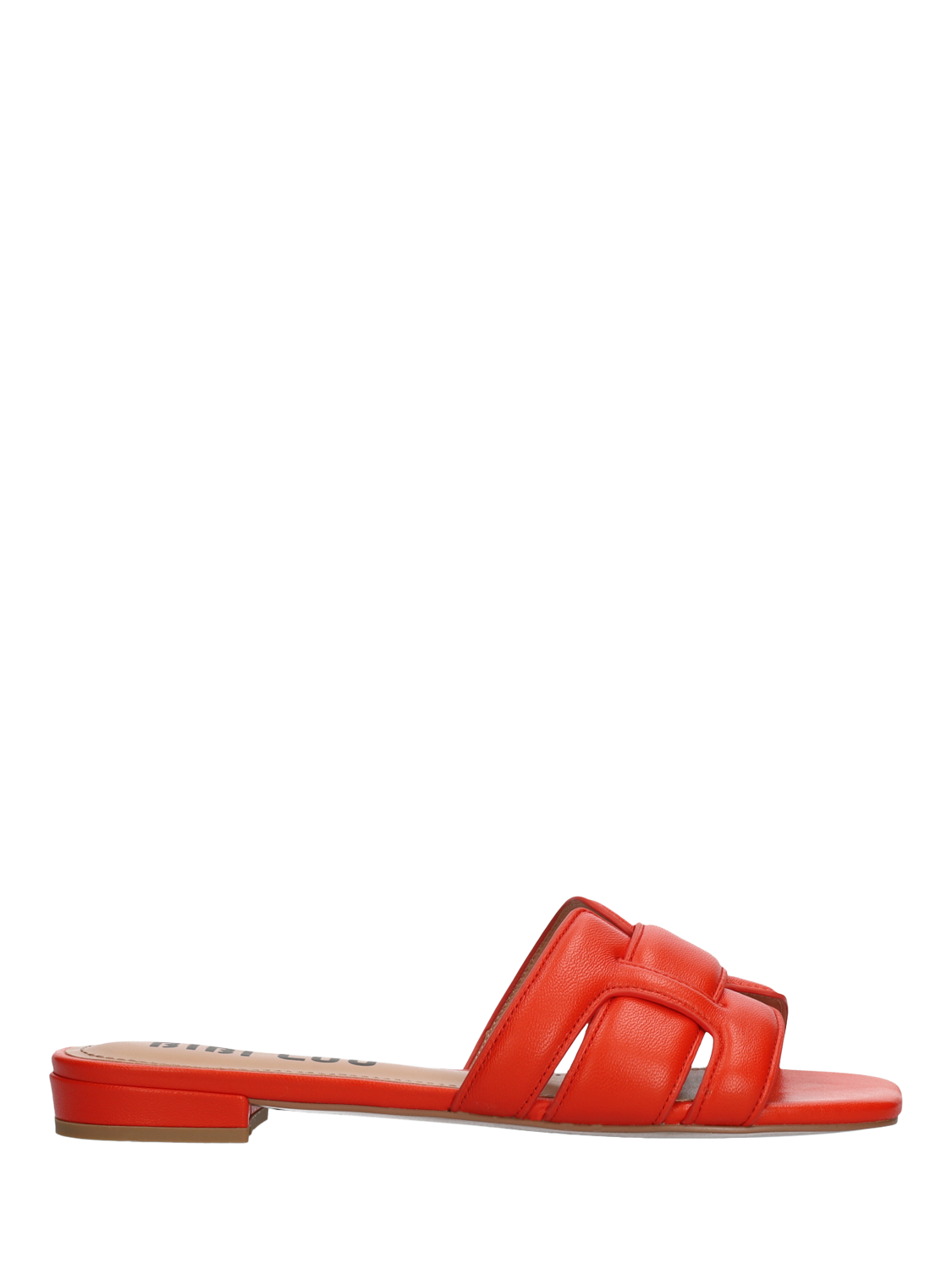 Product image 1 of 4, which shows Bibi Lou Holly Leather Mule Sandals, Red, EU39