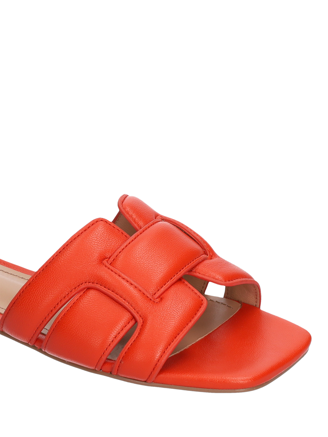 Product image 3 of 4, which shows Bibi Lou Holly Leather Mule Sandals, Red, EU39