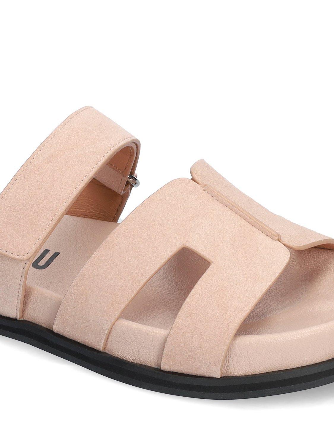 Product image 4 of 4, which shows Bibi Lou Mindy Suede Flat Sandals, Natural, EU40