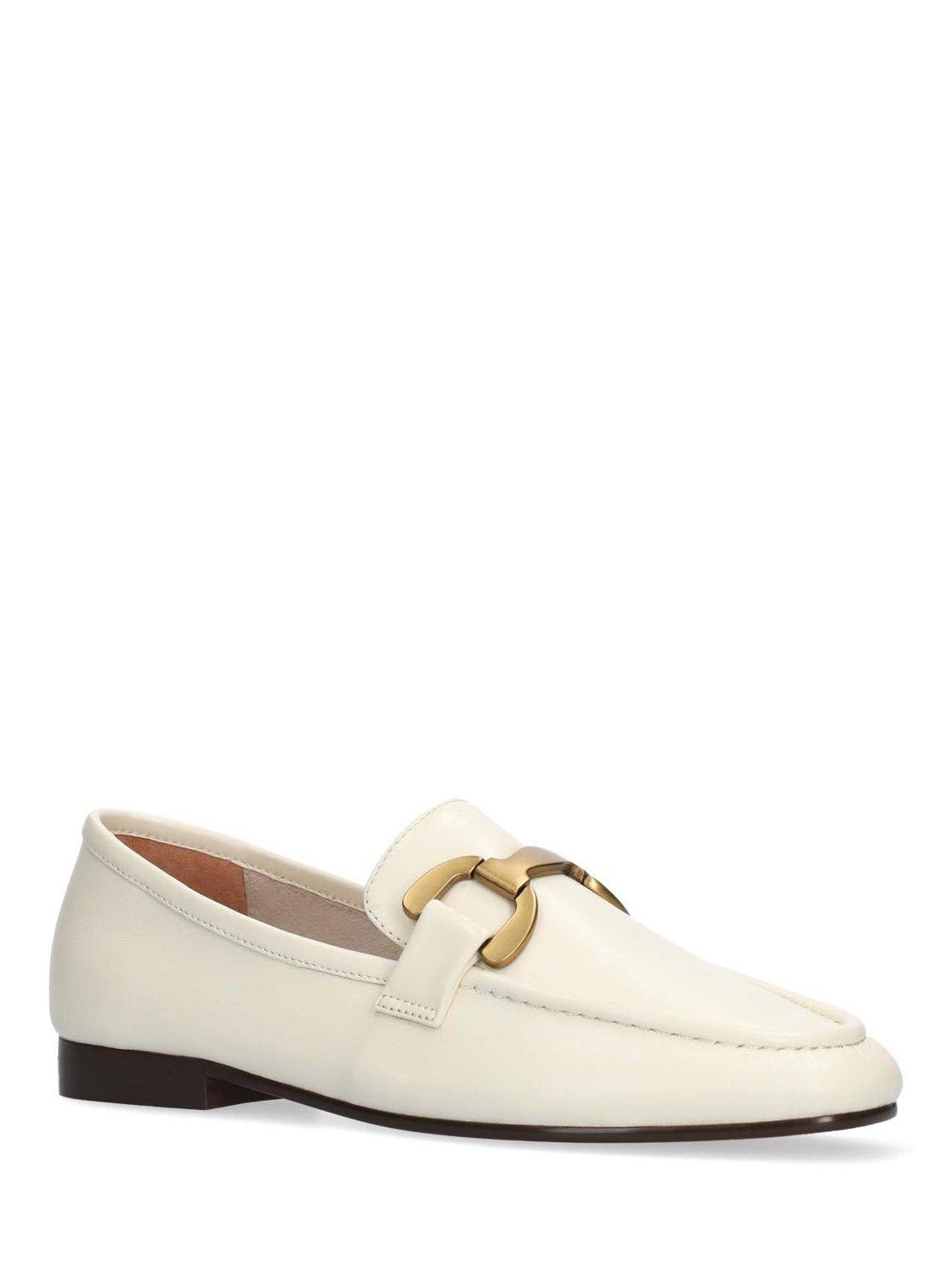 Product image 2 of 4, which shows Bibi Lou Vela Leather Loafers, Cream, EU37