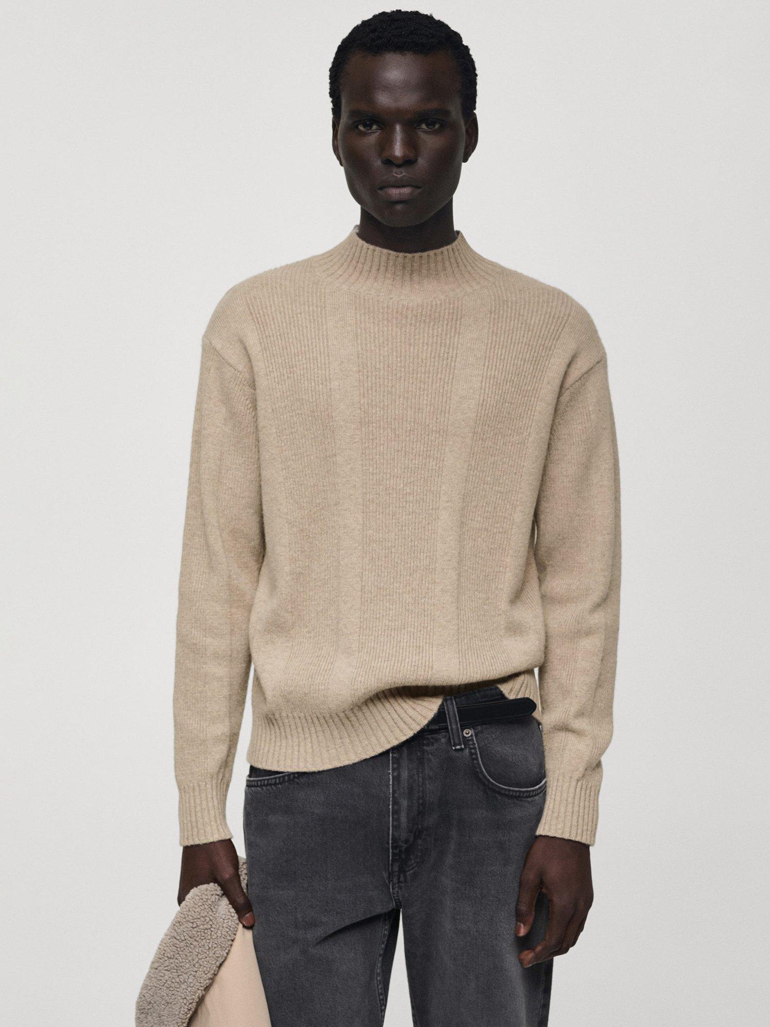 Mango Onyx Wool Blend Jumper, Oatmeal