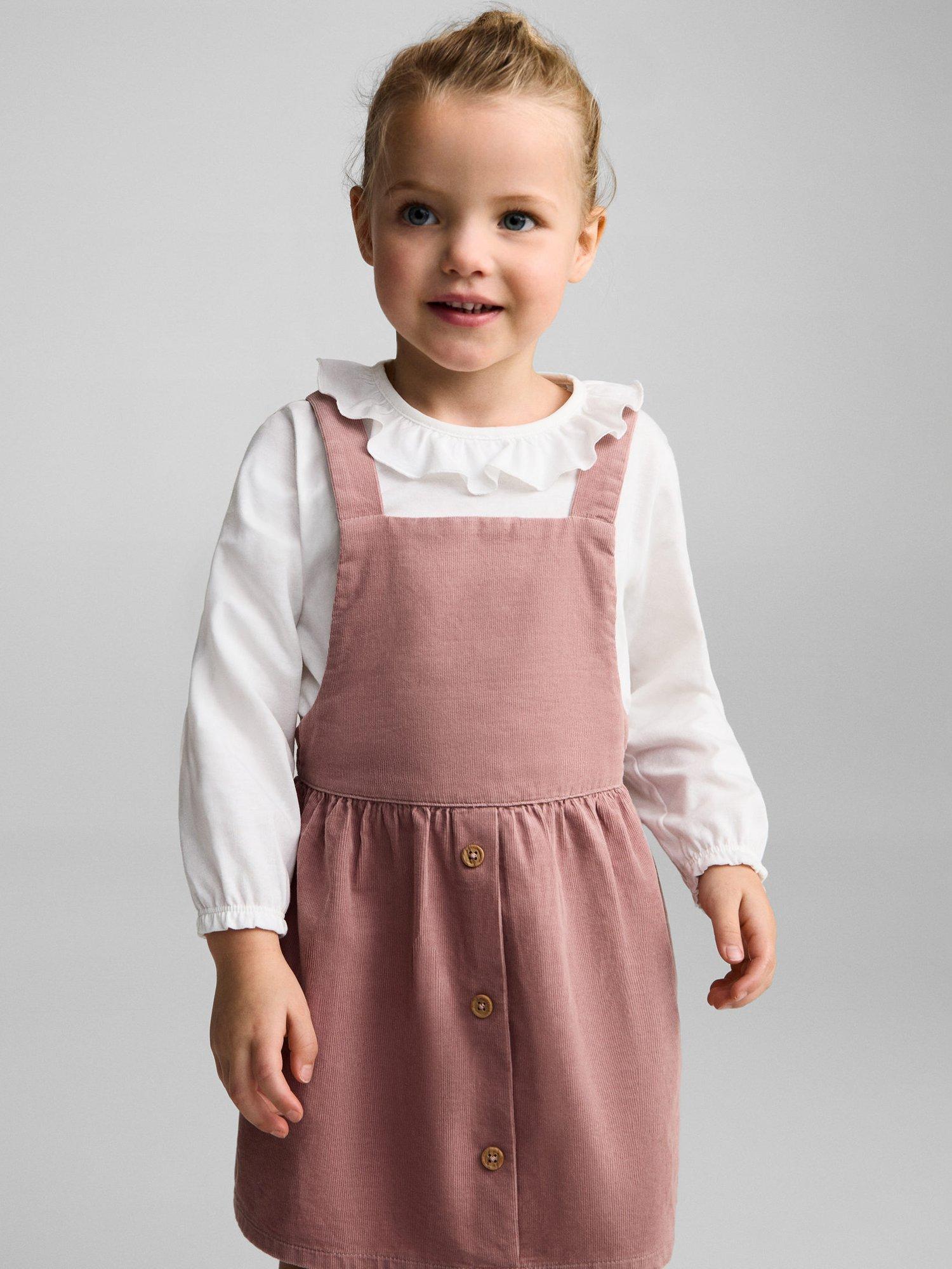 Mango Kids' Fuji Dress, Pink