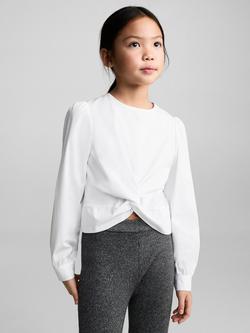 Mango Kids' Cotton Mandy Shirt, White, White