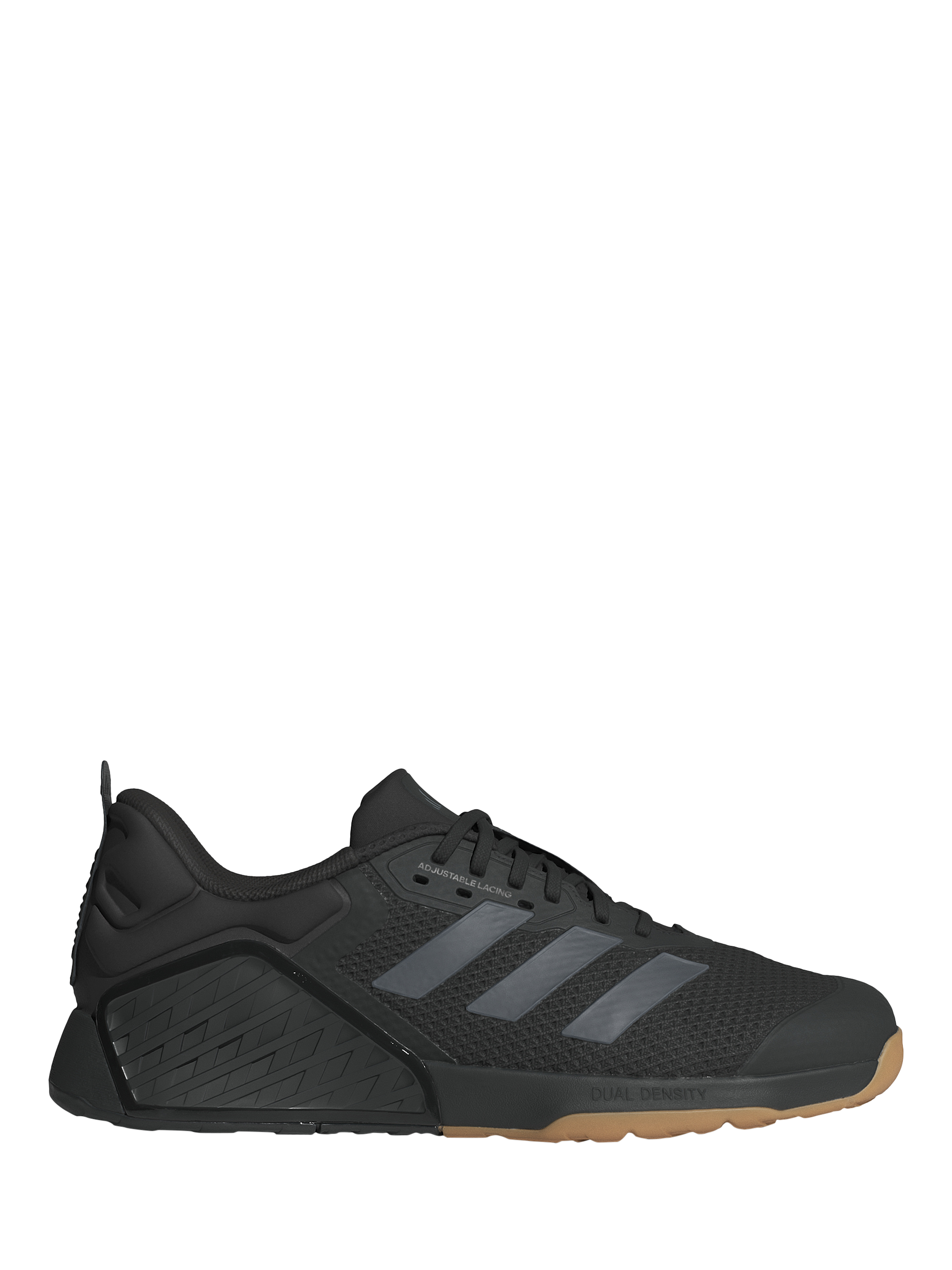Product image 1 of 8, which shows adidas Dropset 3 Trainers, Black/Grey/Grey, 7