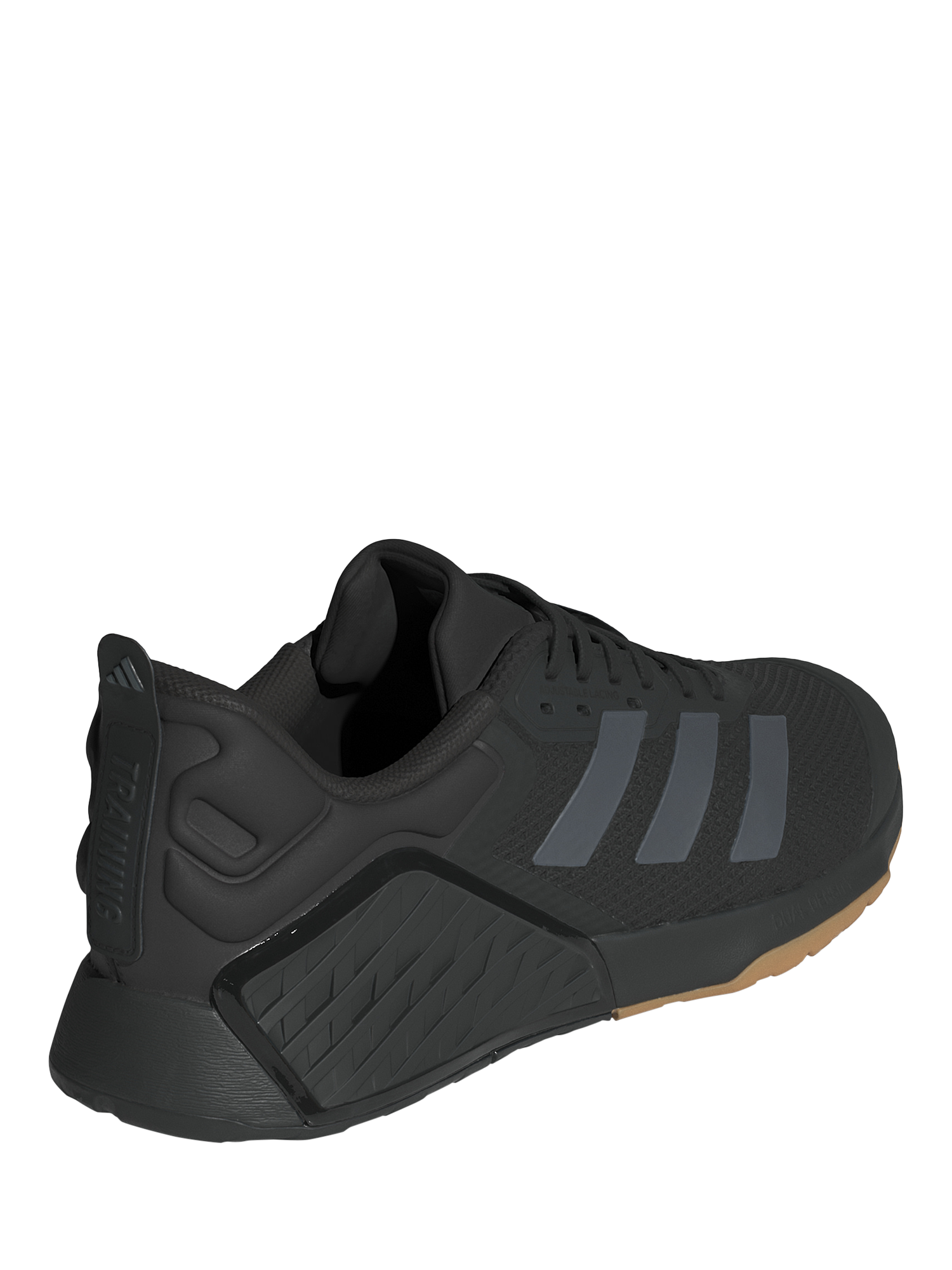 Product image 3 of 8, which shows adidas Dropset 3 Trainers, Black/Grey/Grey, 7