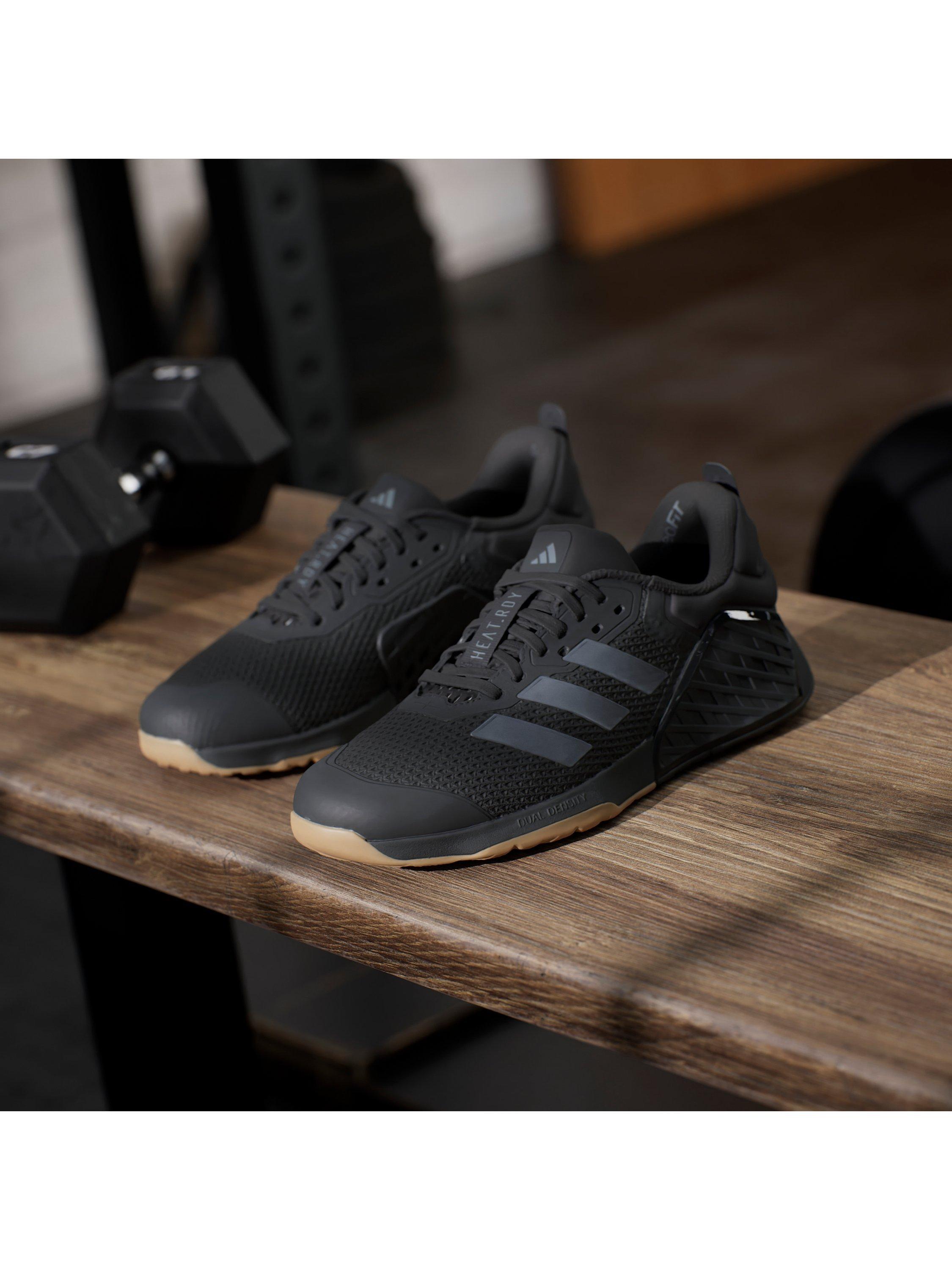 Product image 9 of 10, which shows adidas Women's Dropset 3 W Wide Fit Trainers, Black/Grey, 4