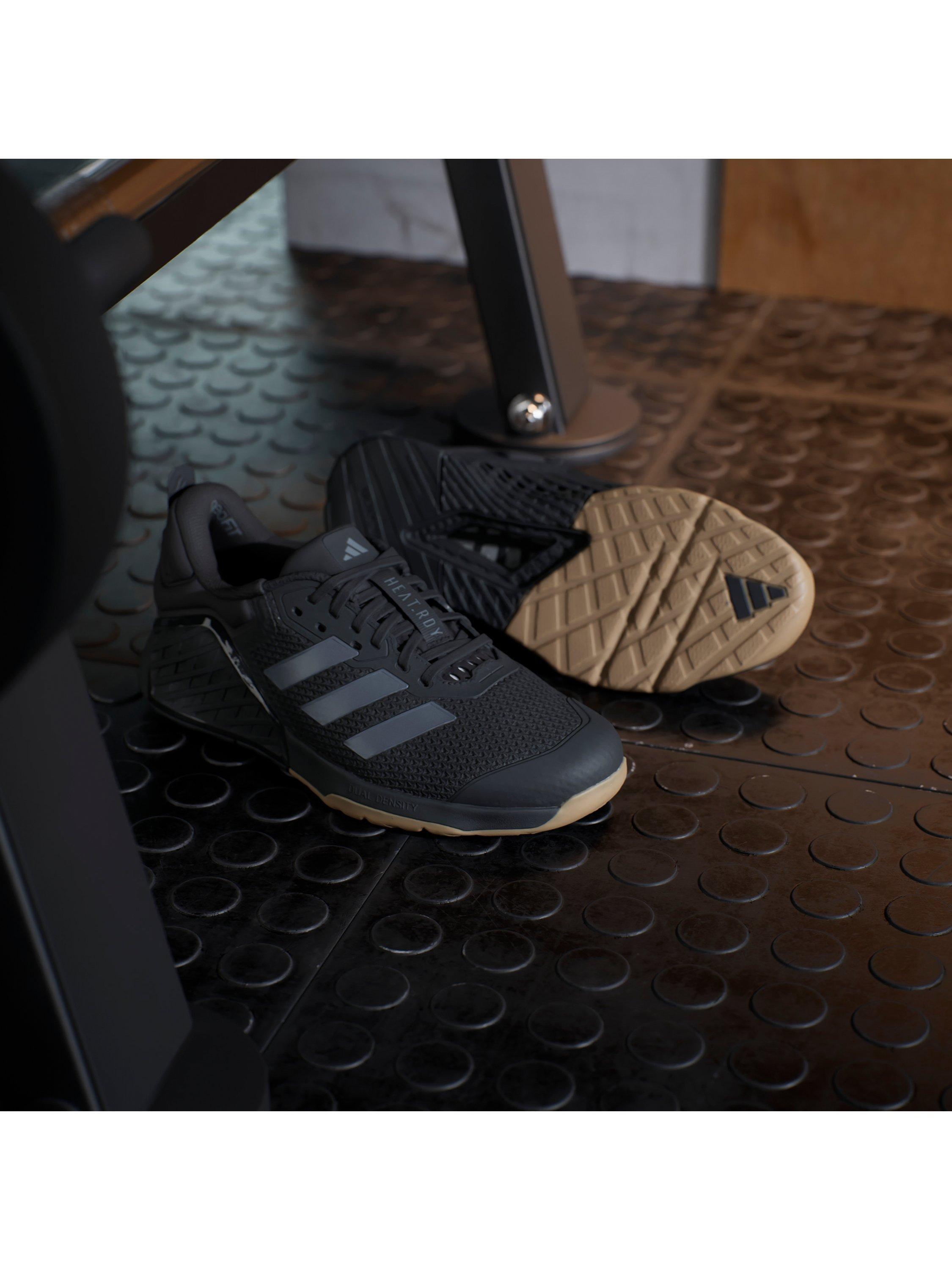 Product image 10 of 10, which shows adidas Women's Dropset 3 W Wide Fit Trainers, Black/Grey, 4