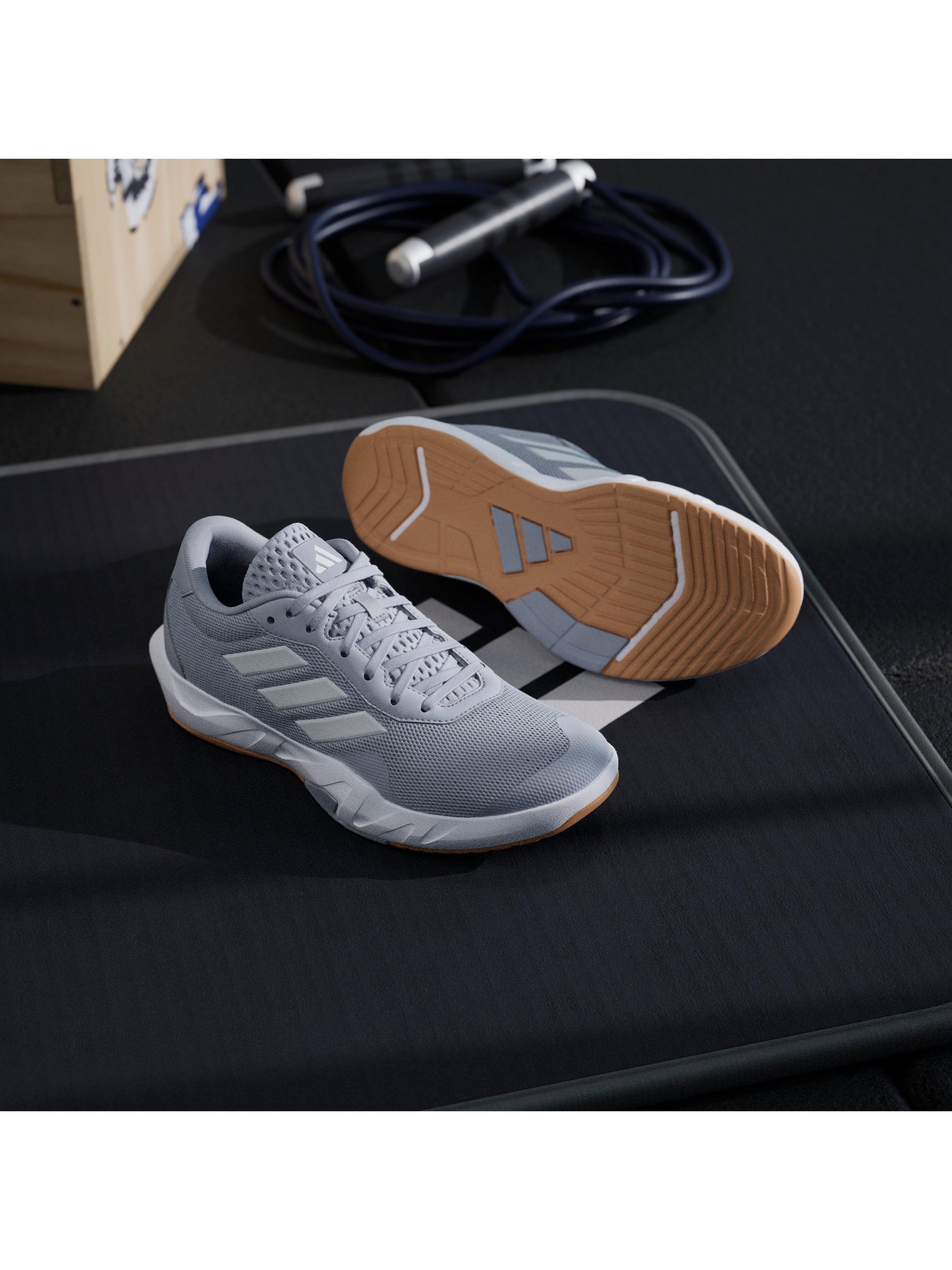 Product image 10 of 10, which shows adidas Women's Amplimove Trainer W Running Shoes, Silver/White, 4