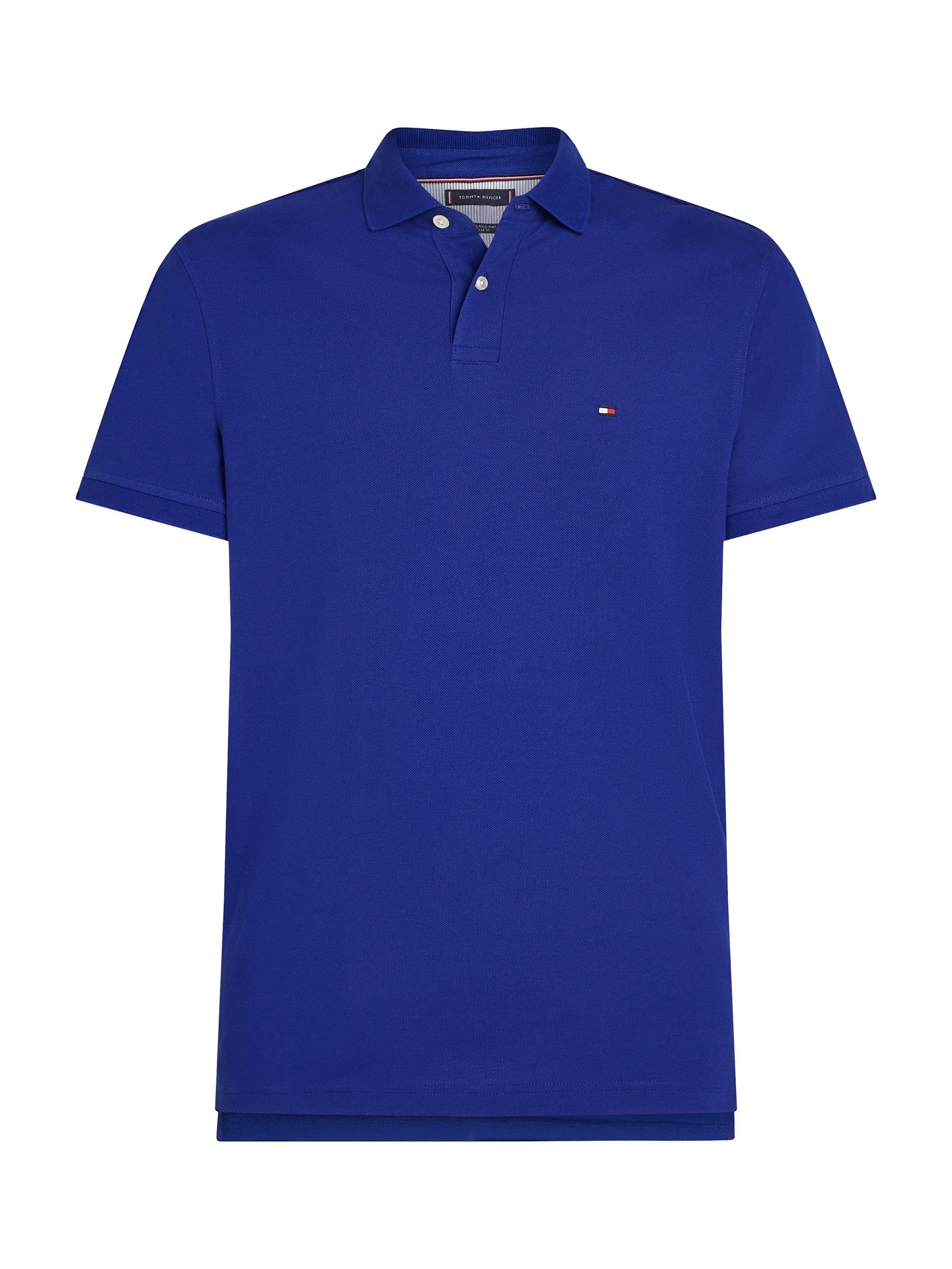 Product image 4 of 8, which shows Tommy Hilfiger 1985 Regular Fit Polo Shirt, Wedge Blue, XS