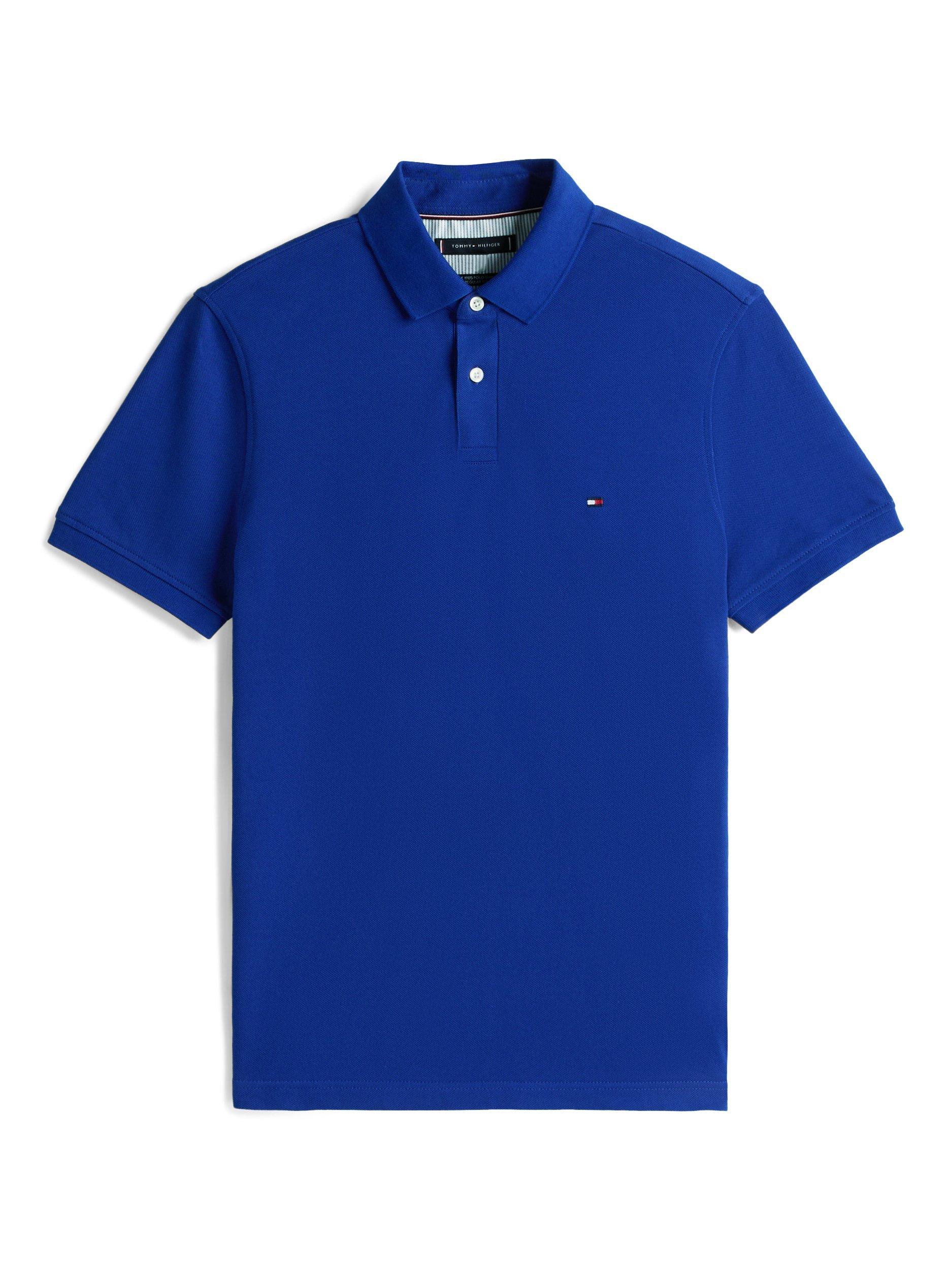 Product image 5 of 8, which shows Tommy Hilfiger 1985 Regular Fit Polo Shirt, Wedge Blue, XS