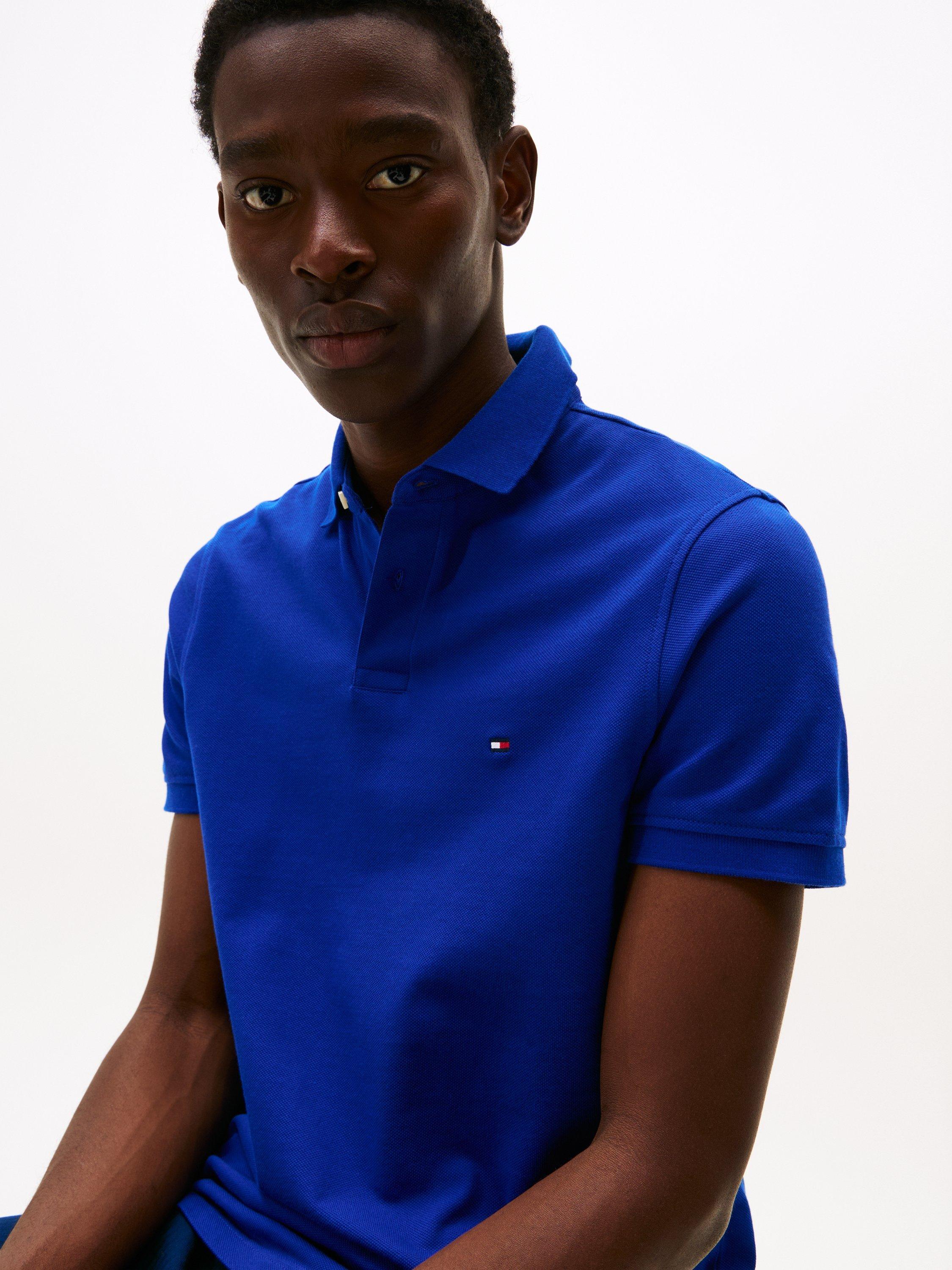 Product image 8 of 8, which shows Tommy Hilfiger 1985 Regular Fit Polo Shirt, Wedge Blue, XS