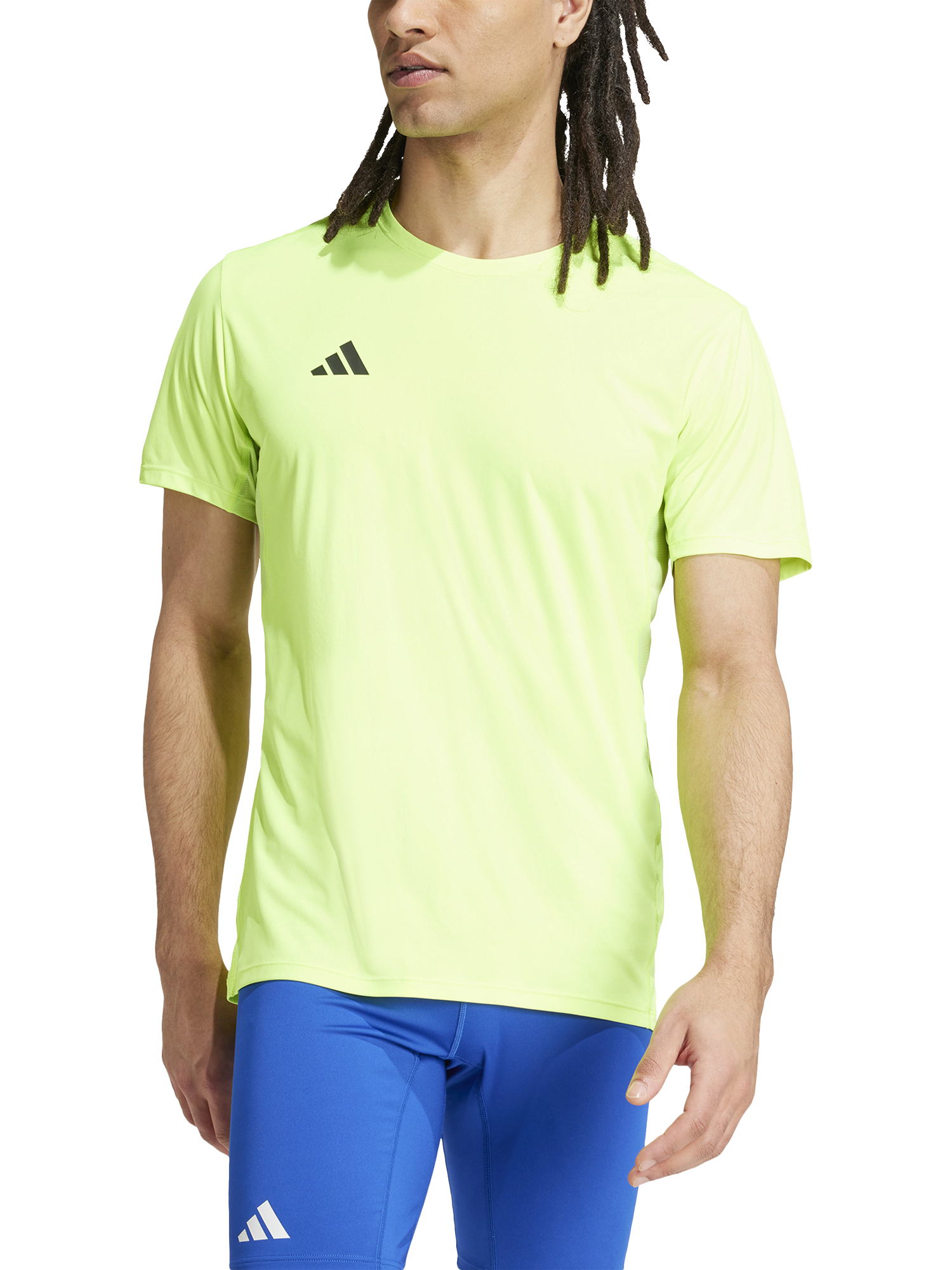 adidas Men's Adizero Esssentials Running T-Shirt, Lucid Lemon