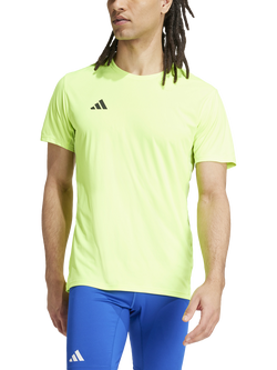 adidas Men's Adizero Esssentials Running T-Shirt, Lucid Lemon, Lucid Lemon